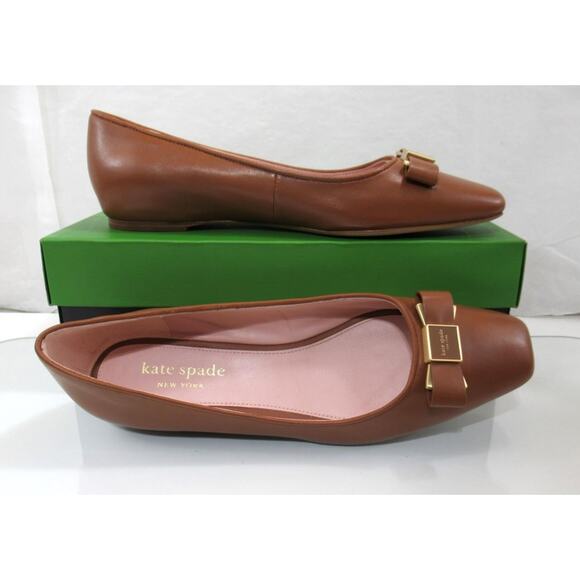 Kate Spade New York Bowdie Ballet Flat Shoes Pointed Square Toe Size 9 - Picture 9 of 10